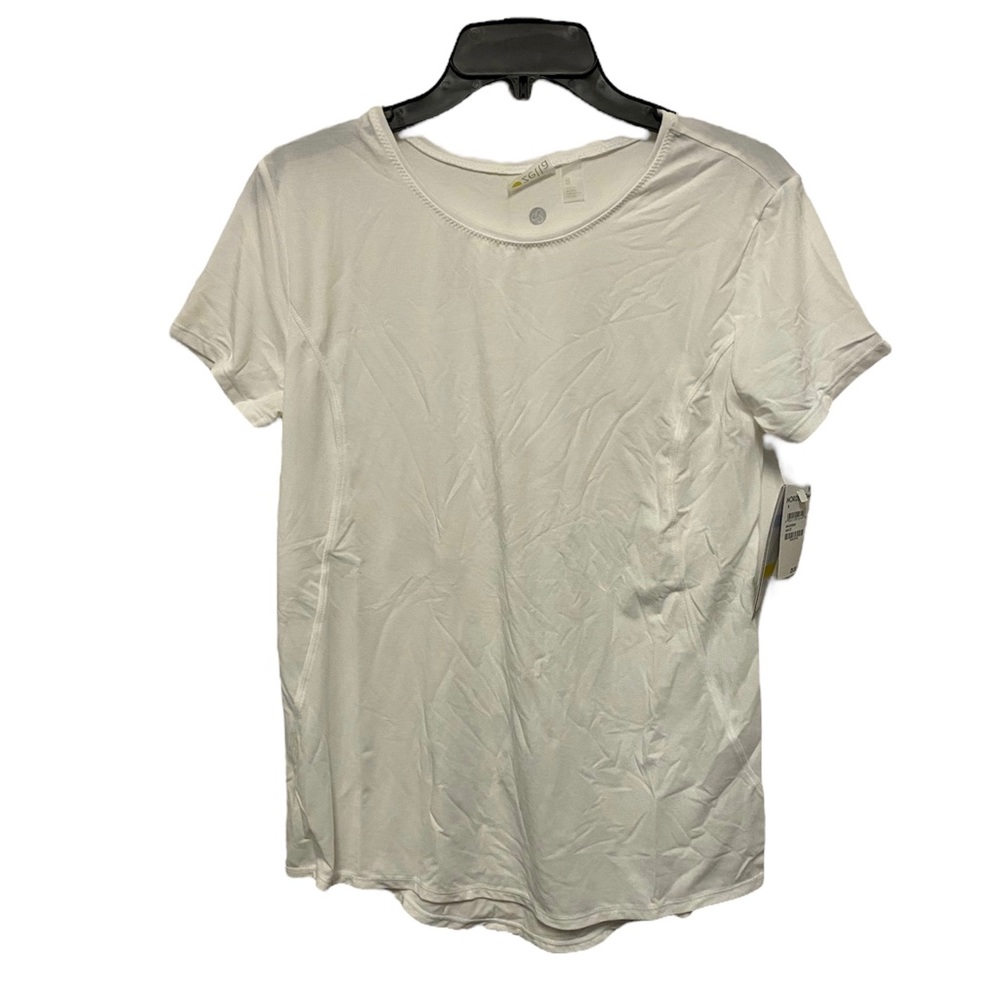 Zella All Day Active Wear Tee Shirt White Top
